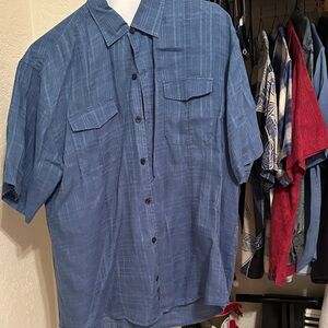 Large Men's Tommy Bahama Blue Casual Shirt